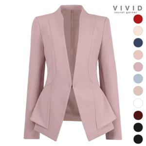 [비비드 시크릿가너]VIVID 11칼라 여성 데일리 노카라 정장자켓