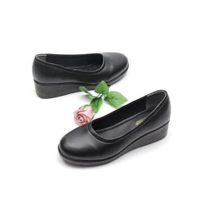 둥근코 베이직 웨지단화 통굽플랫슈즈