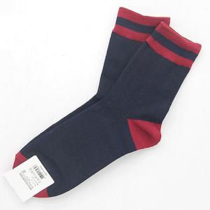 남성양말 굵은 골지 투톤 네이비와인 패션 캐주얼양말