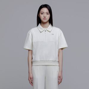 내셔널지오그래픽 N242WSW060 여성레푸스 크롭 반팔맨투맨 BEIGE