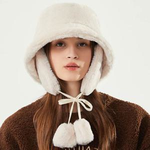 귀도리 벙거지 겨울 사파리 밍크퍼 방한모자 버킷햇