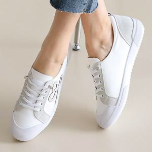 [더힐슈즈] 소가죽 여성여자 슬립온 스니커즈 운동화 3cm