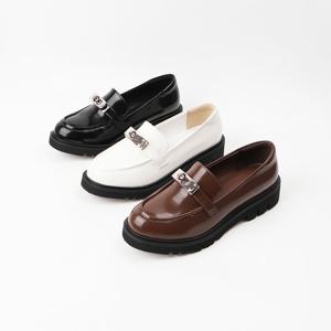 [신난다슈]여성 로퍼 단화 3cm 여자 로우 워커 플랫 구두 슬립온 발편한 통굽 AG249002