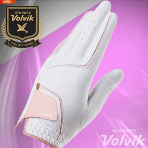 [볼빅] Volvik 프리미엄 골프장갑[여성양손][합피][핑크][정품]