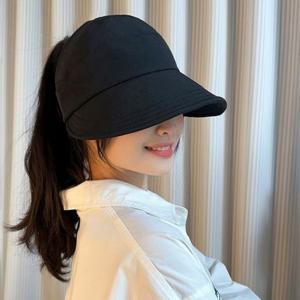 여성 초경량 햇빛 마스크고리 포니테일 돌돌이 썬캡
