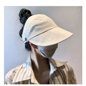 여성 돌돌이 선캡 여름 자외선차단 접이식 피부보호