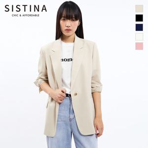 [SISTINA](77size) 사선 라인 원버튼 자켓_AWWJKO21040