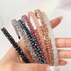 꽃비즈 와이어 머리띠 얇은머리띠 헤어밴드