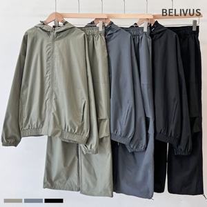 빌리버스 남성 트레이닝셋업 바람막이 와이드 바지 세트 BDT377