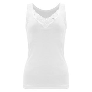 BYC 여성 순면 레이스 V넥 민소매 런닝 나시 BYT5818