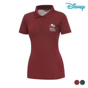 [디즈니골프] 여성 캐릭터 심플 반팔 카라 티셔츠 DO2LTSR90