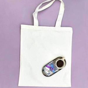 남성에코백 무지 캔버스 가벼운 토트백 에코백 화이트 세로 L