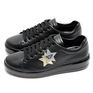 PRADA 여성 가죽 스니커즈 1E672H 1OOL F0H0S BLACK