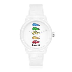 [마션틴트(잡화)][라코스테]  X 폴라로이드 콜라보레이션 실리콘 남자시계 2011130 12.12