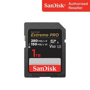 샌디스크 익스트림 프로 SD Card V60 1TB 1테라 메모리 고성능 고해상도 4K UHD지원 안정성최적화 SD카드 Extreme Pro SDSDXEP