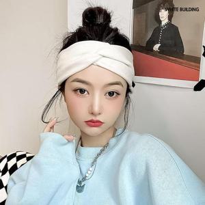 화이트빌딩 와이드 헤어밴드 넓은 머리띠 귀안아픈 면