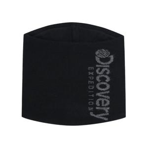 디스커버리넥워머 AQS DXMS3183N-BKS 로고 자카드 니트 넥워머