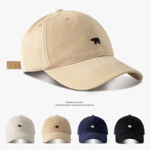 야구모자 볼캡 캡모자 남여공용 데일리 캐주얼 북극곰 자수