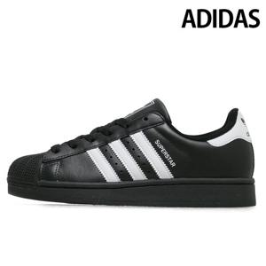 [아디다스] 공용 스니커즈 슈퍼스타 II 검흰 JI0079