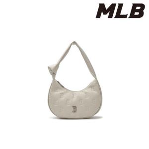 MLB (3ABQMV15N-43WHS) 클래식 모노그램 크랙 엠보 호보백