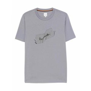 [PAUL SMITH] 라프리마 남성 티셔츠 LabelPrint M1R697PNP473743 Blue /8