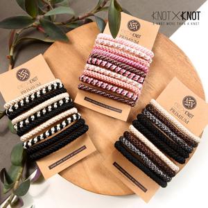 [KNOTXKNOT] 10p 단독구성 고퀄 굵은 짜임 밴딩 머리끈