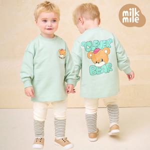 [밀크마일] 빼꼼베어롱티상하복