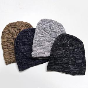 남자 융털 니트비니 겨울모자 털모자 방한모자 4색