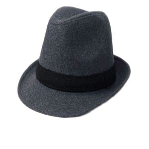 남자 겨울페도라 남성 모직페도라 페도라 블랙 그레이