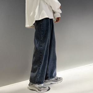 남성 데일리 진청 와이드핏 청바지 IS-DP11