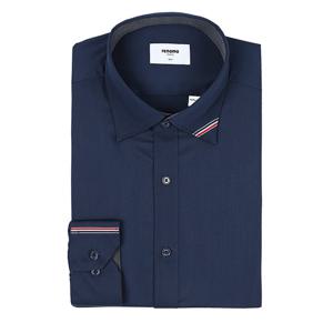 구김이 적은 뱀브 폴리스판 트윌 솔리드 슬림핏 ROFSL0-004-NY