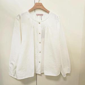 스테파니 HC07 라운드 셔링 블라우스 A25SH5115