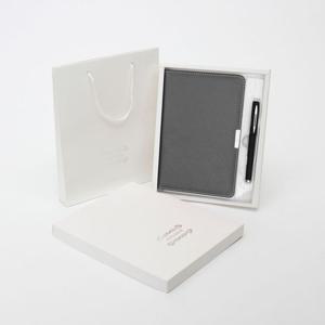 스티치 다이어리형 노트+볼펜세트 선물용 가죽노트