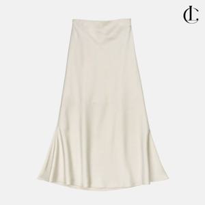 엘케이트 여성 새틴스커트 머메이드 글로시 허리밴딩 롱 스커트 LRNV002