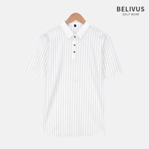 빌리버스 남성 골프웨어 스트라이프 카라 반팔 티셔츠 BRM004