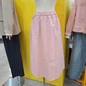 르피타 DP01 밴드A라인 면스커트 L252USK451