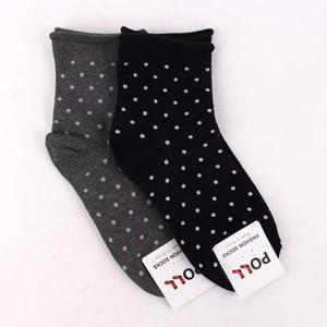 땡땡이패턴 돌돌이 당뇨양말 5매 무압박