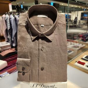 듀퐁셔츠 SE5SM21LS331SKH 컴포터블 라인 고급 여름용 마100 캐쥬얼 슬림 핏 셔츠