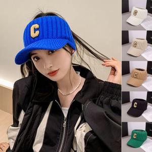 겨울골프 니트 기모 썬캡 OLM-070