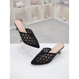 [코디엘루]망사 캐주얼 여성 미들힐 블로퍼 7cm CDSP500719