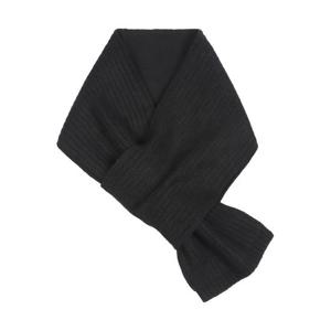 [노티그] 캐시미어100 골지 머플러 블랙