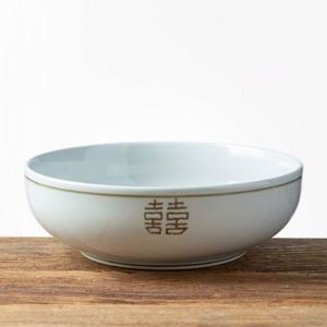 이천도자기 희고백자 넓은 비빔기 24.5cm 그릇 식기 비빔식기 한식볼 한식면기 도기면기 라면기 라면기그릇