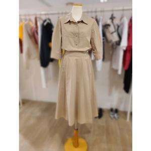 [ZOOC] 셔츠형 하프 슬리브 원피스 (Z252PSE101)