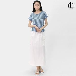 엘케이트 여자 스커트 롱 스트링 카고 밴딩 치마 LNNP018