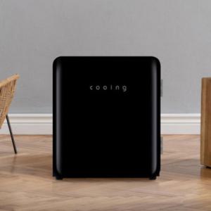 무소음 미니냉장고 레트로 디자인 냉장고 펠티어방식 26L 쿠잉 블랙