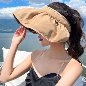 (쓰러담아) 와이어 썬캡 롤업 버킷햇 여성모자 여름