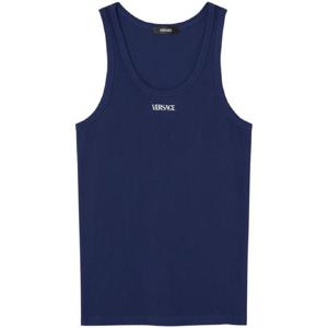 25 FW 베르사체 로고 자수 골지 탱크 탑 10131251A09410 TP432886231