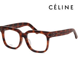 셀린느 안경테 CL50041F 055 사각 오버핏 호피 명품 아시안핏 뿔테 데일리