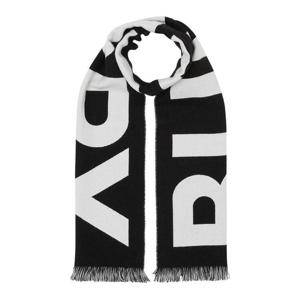 버버리 로고 울 자카드 머플러 블랙 8054214