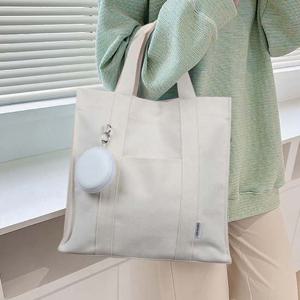 학원 학교 간편 외출 보조 가방 캔버스 파우치 에코백